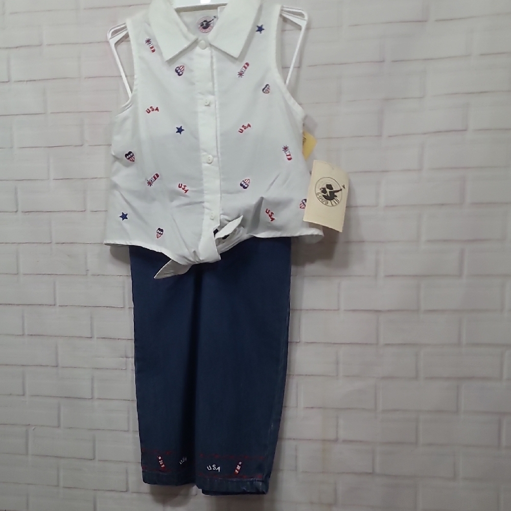 Good Lad White and Blue Kids Matching Set
